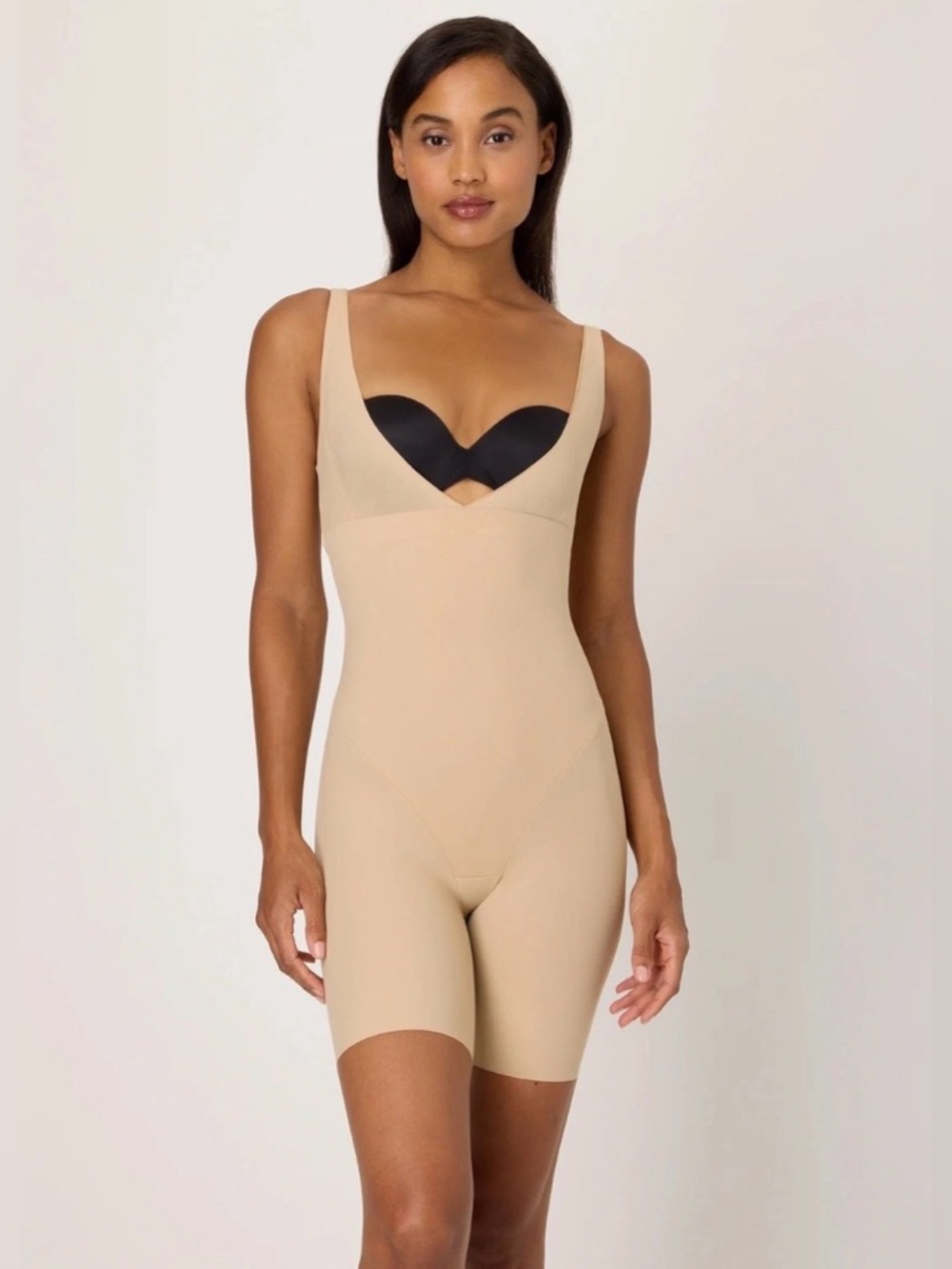 Maidenform Wear-Your-Own-Bra Tummy Control Shapewear Bodysuit Anti-Static Fabric